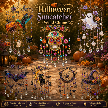 🔥Last Day 50% OFF - Halloween Suncatcher Wind Chime