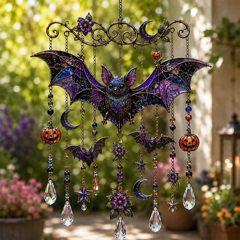 🔥Last Day 50% OFF - Halloween Suncatcher Wind Chime