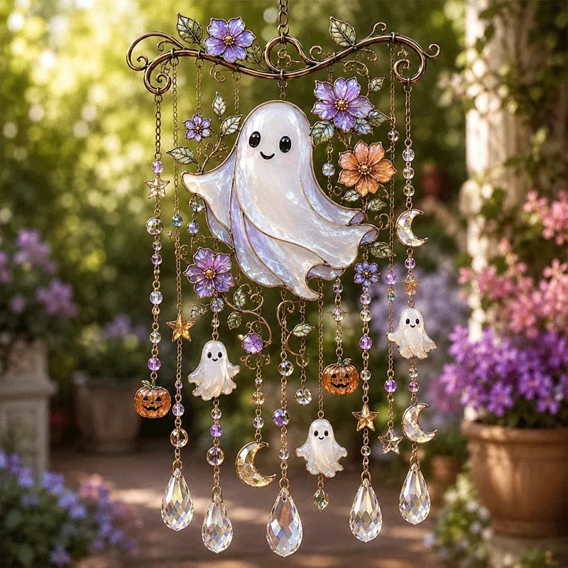 🔥Last Day 50% OFF - Halloween Suncatcher Wind Chime