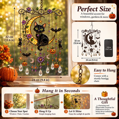 🔥Last Day 50% OFF - Halloween Suncatcher Wind Chime