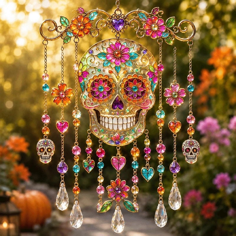 🔥Last Day 50% OFF - Halloween Suncatcher Wind Chime