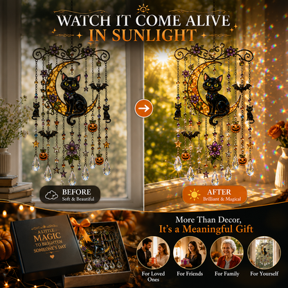 🔥Last Day 50% OFF - Halloween Suncatcher Wind Chime
